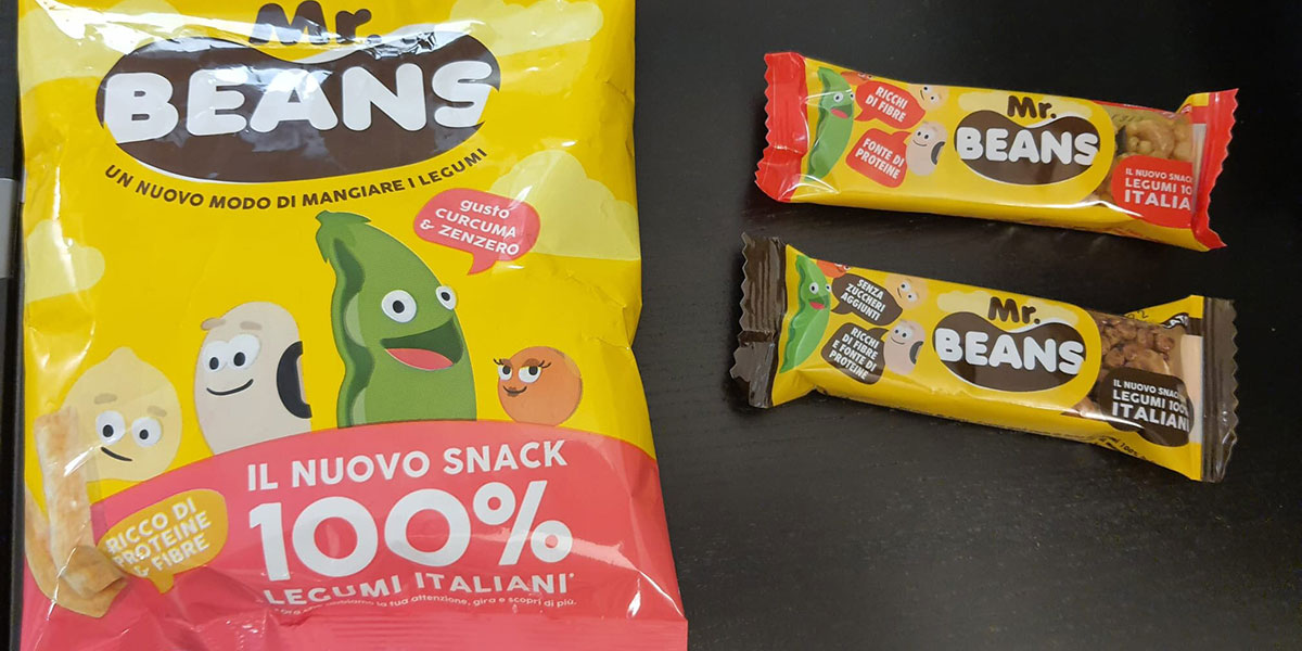 Salutare e a base di legumi, è il nuovo snack Mr. Beans